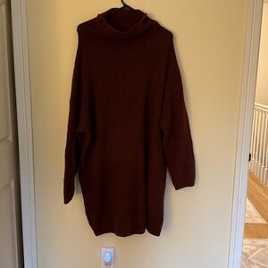 Aerie maroon Knit Sweater